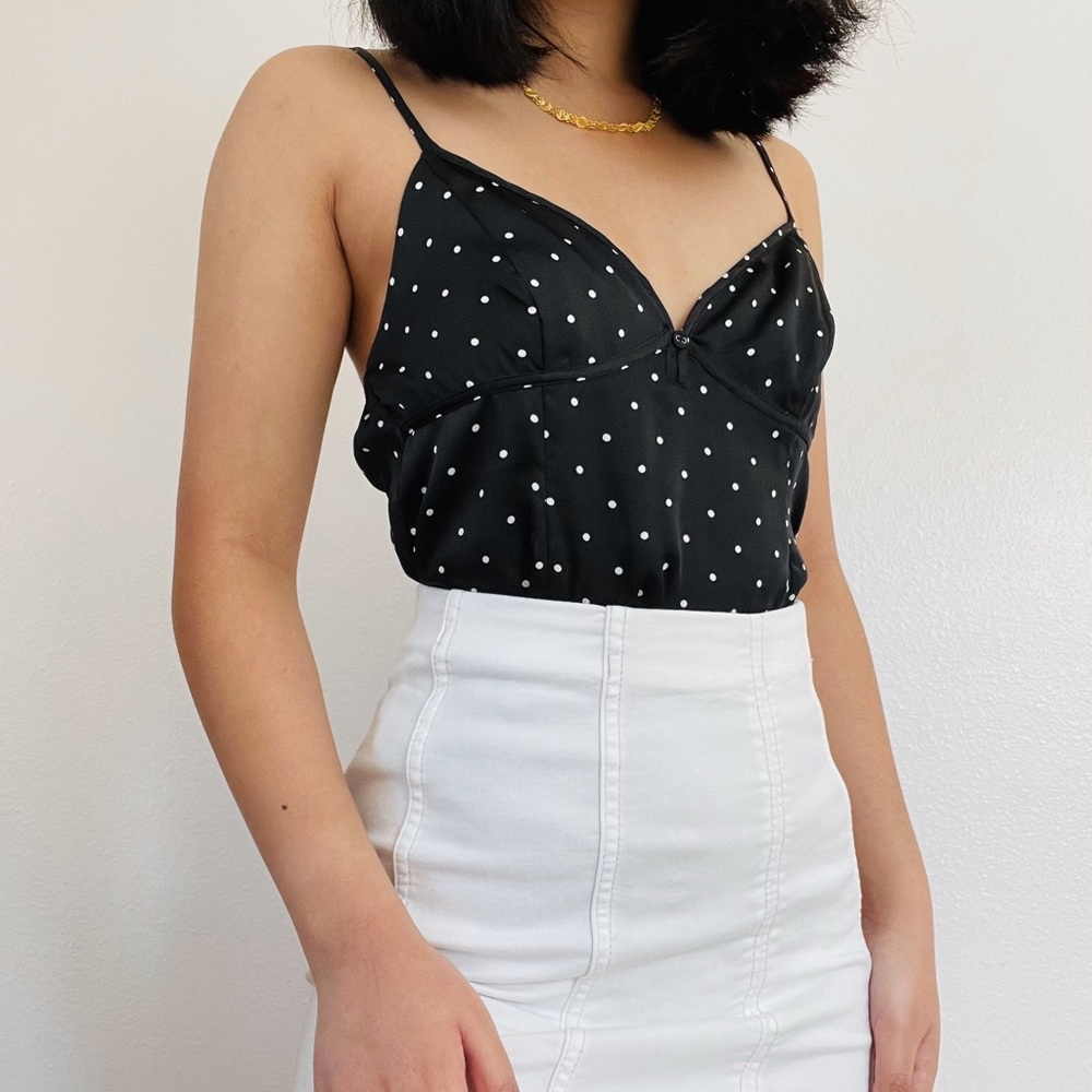 Abercrombie & Fitch Dotted Babydoll Top